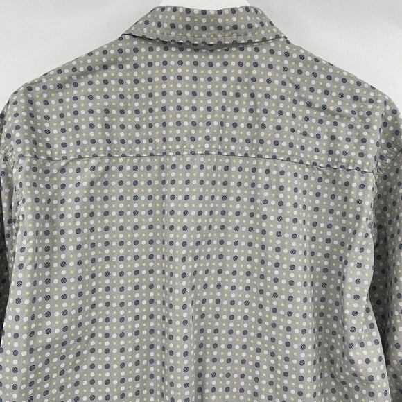Cinch Long Sleeve Shirt Button Down 100% Cotton Pocket Logo Circle Print Men’s L - Picture 5 of 8